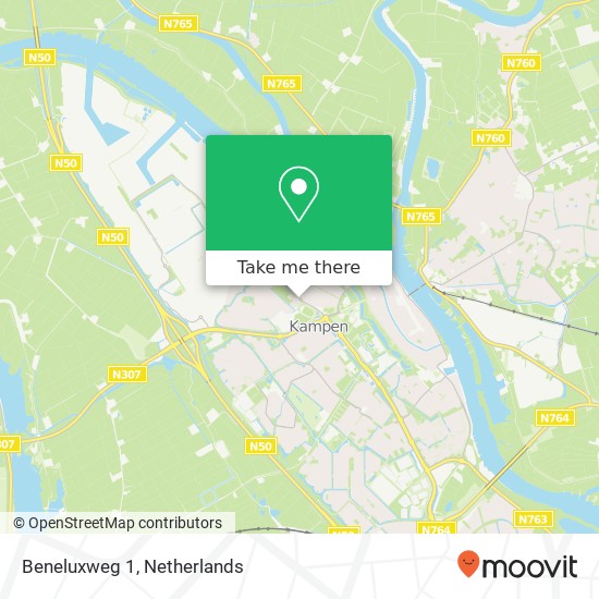 Beneluxweg 1, 8264 DX Kampen Karte