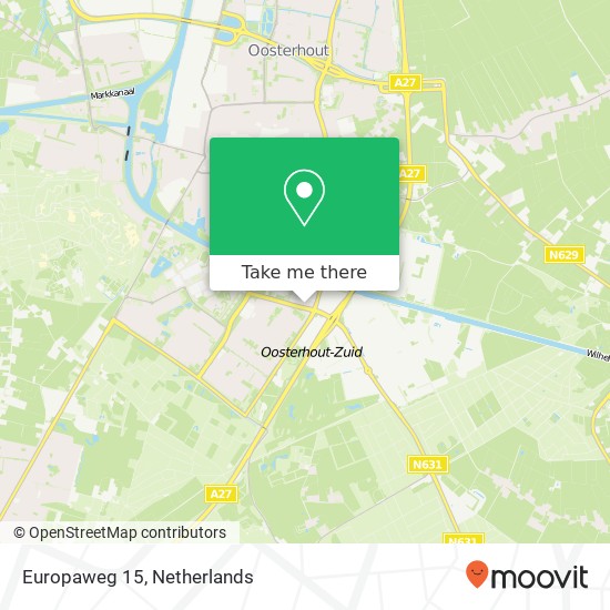 Europaweg 15, Europaweg 15, 4904 SH Oosterhout, Nederland Karte