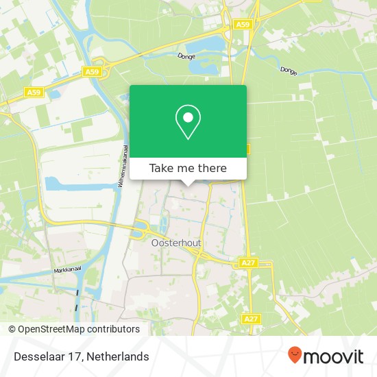 Desselaar 17, 4907 KR Oosterhout map