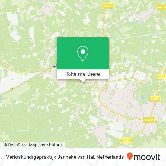 Verloskundigepraktijk Janneke van Hal, Steenstraat map