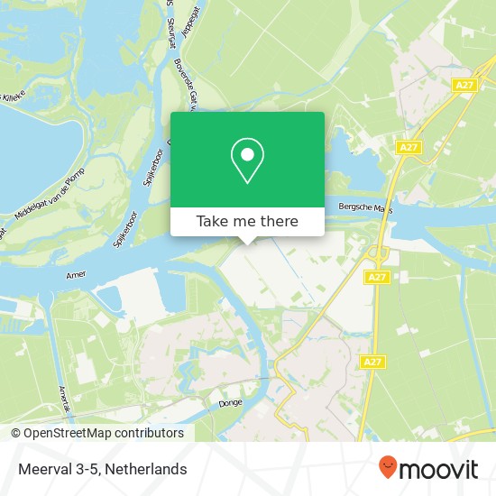 Meerval 3-5, Meerval 3-5, 4941 SK Raamsdonksveer, Nederland Karte
