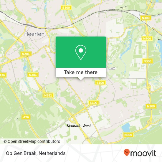 Op Gen Braak, 6418 Heerlen map