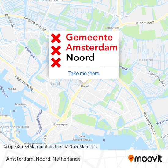 Amsterdam, Noord map