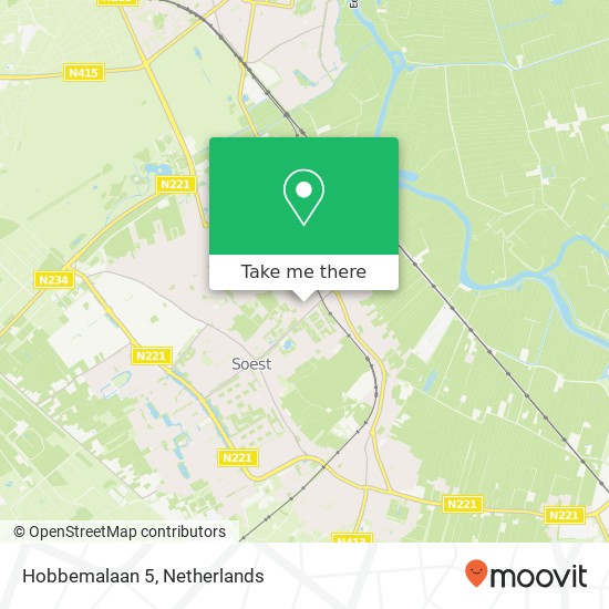 Hobbemalaan 5, 3764 WG Soest map
