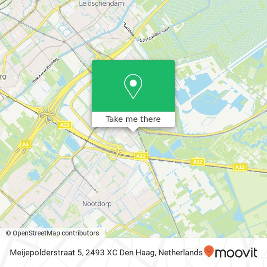Meijepolderstraat 5, 2493 XC Den Haag map