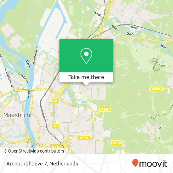 Arenborghoeve 7, 6225 DC Maastricht map