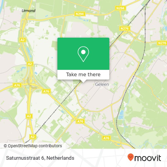 Saturnusstraat 6, 6161 XR Geleen Karte