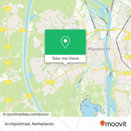 Archipelstraat, Archipelstraat, 6214 XC Maastricht, Nederland map