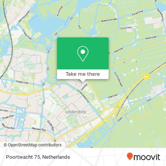 Poortwacht 75, 2353 EB Leiderdorp map