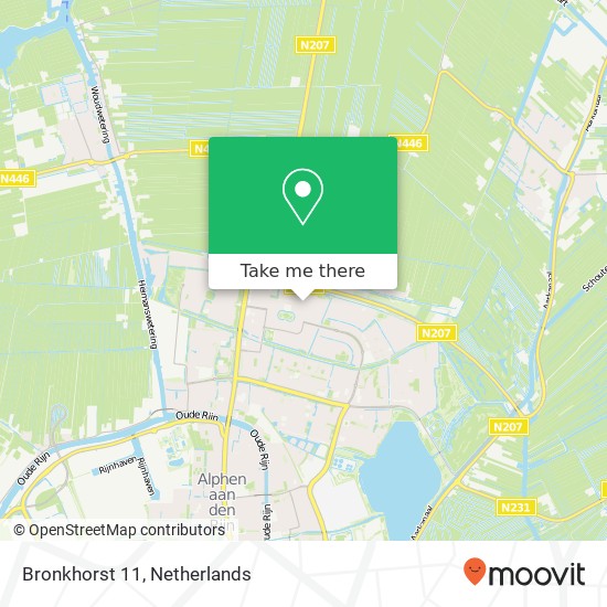 Bronkhorst 11, 2402 PB Alphen aan den Rijn map