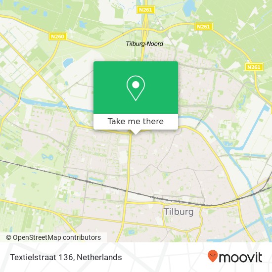 Textielstraat 136, 5046 SG Tilburg map