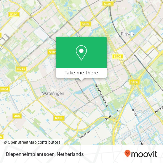 Diepenheimplantsoen, 2548 RE Den Haag Karte