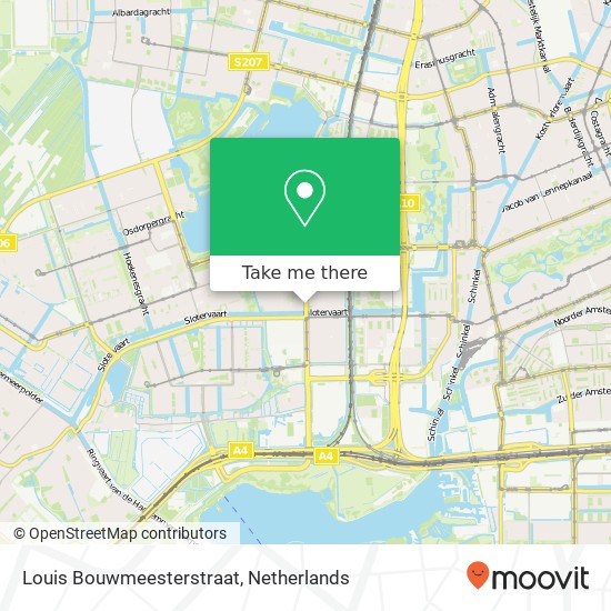 Louis Bouwmeesterstraat, 1065 JP Amsterdam map