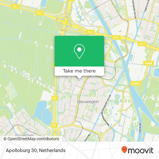 Apolloburg 30, 3437 GE Nieuwegein map