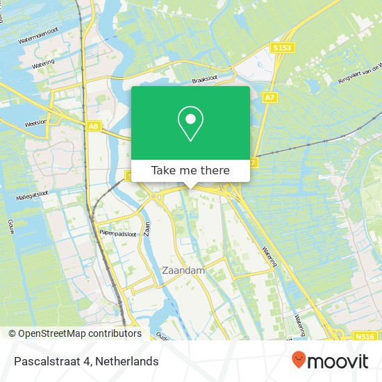 Pascalstraat 4, Pascalstraat 4, 1503 DA Zaandam, Nederland map