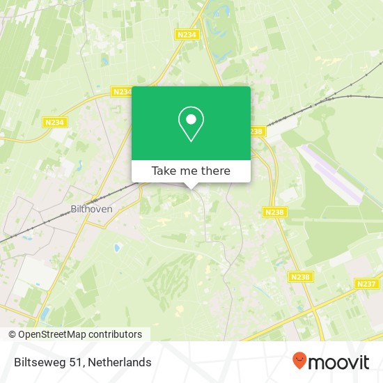 Biltseweg 51, 3735 MB Bosch en Duin map