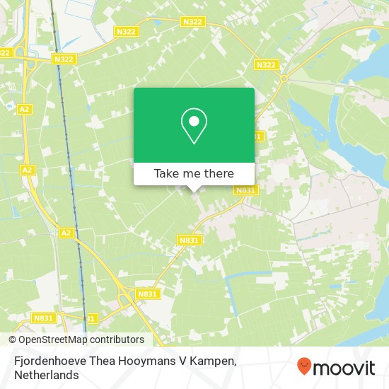 Fjordenhoeve Thea Hooymans V Kampen, Hondstraat 39 Karte