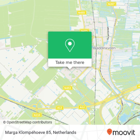 Marga Klompéhoeve 85, 2743 HW Waddinxveen map