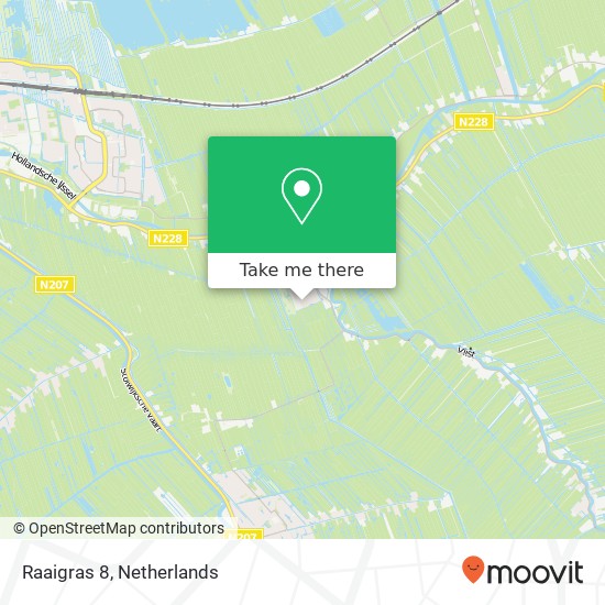 Raaigras 8, 2851 ZT Haastrecht map