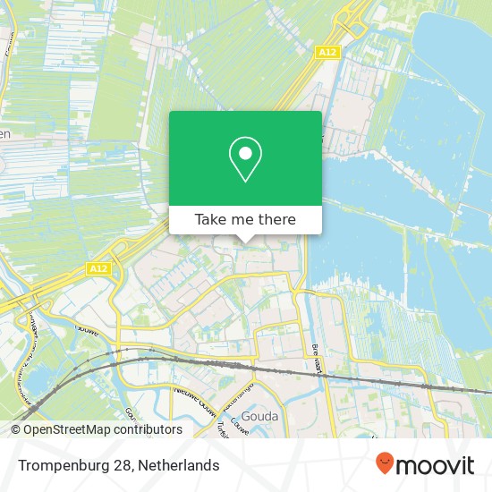 Trompenburg 28, 2804 ZK Gouda map