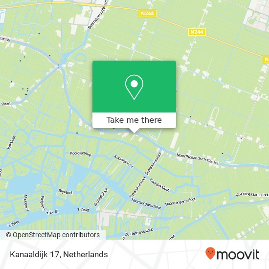 Kanaaldijk 17, 1458 PP Spijkerboor Karte