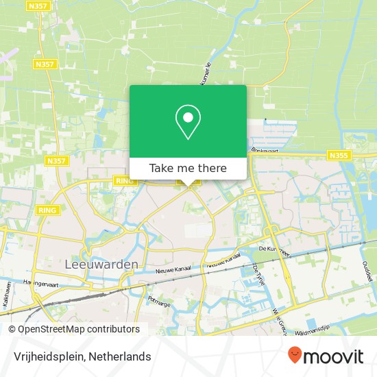 Vrijheidsplein, 8922 GG Leeuwarden map