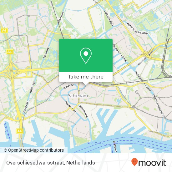 Overschiesedwarsstraat, 3112 Schiedam map