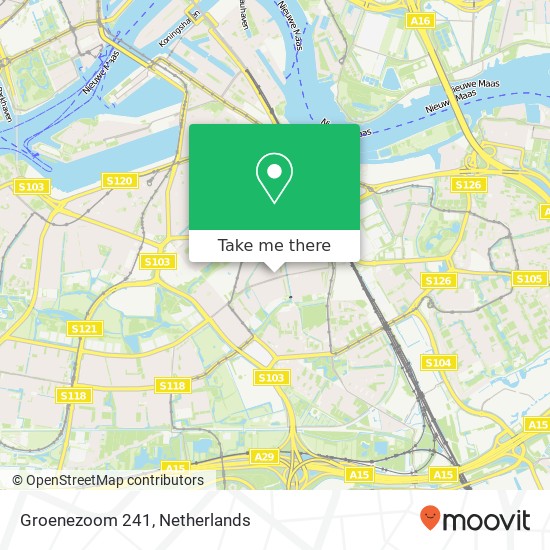 Groenezoom 241, 3075 GD Rotterdam map