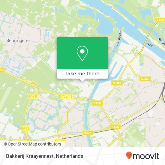 Bakkerij Kraayennest, Binderskampweg 5 map