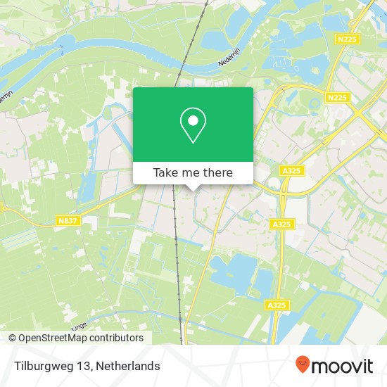 Tilburgweg 13, 6844 CV Arnhem map