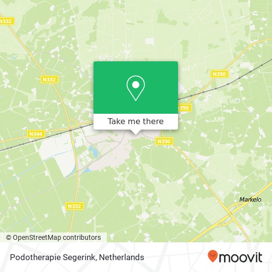 Podotherapie Segerink, Schoolstraat 27 map