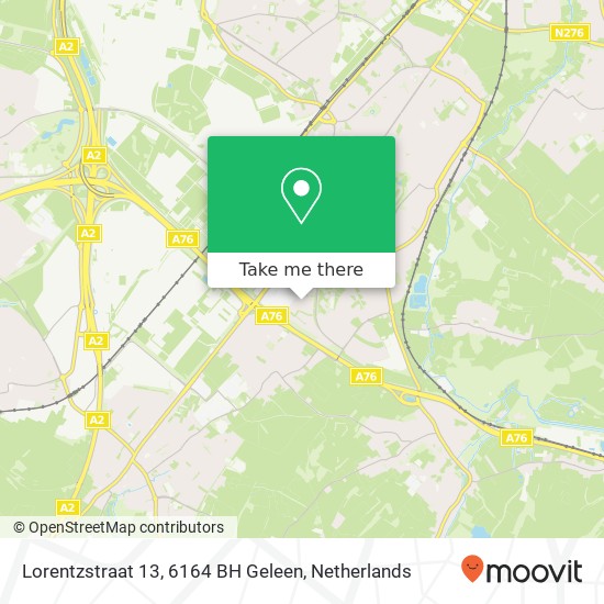 Lorentzstraat 13, 6164 BH Geleen map