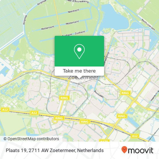 Plaats 19, 2711 AW Zoetermeer map