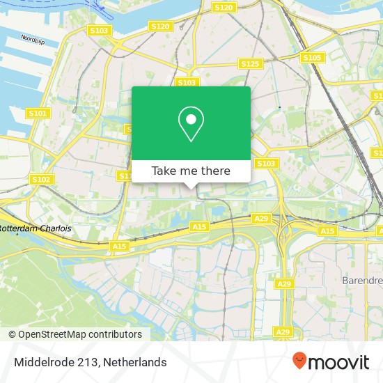 Middelrode 213, 3085 CP,3085 CP Rotterdam map