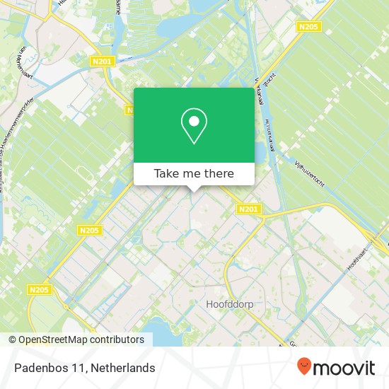Padenbos 11, 2134 TA Hoofddorp map