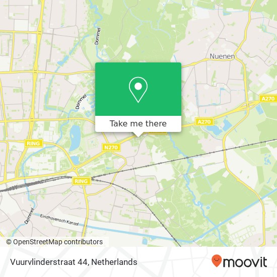 Vuurvlinderstraat 44, 5641 DM Eindhoven map