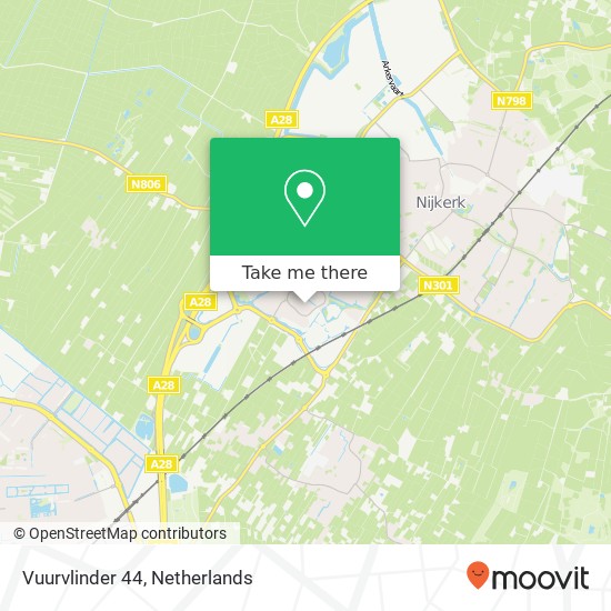 Vuurvlinder 44, 3863 GN Nijkerk map