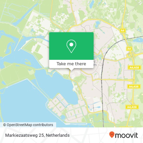 Markiezaatsweg 25, 4615 PA Bergen op Zoom map