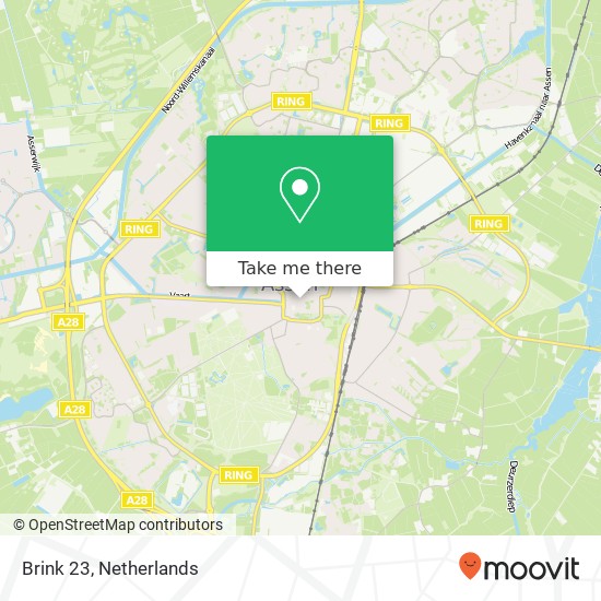 Brink 23, 9401 HT Assen map