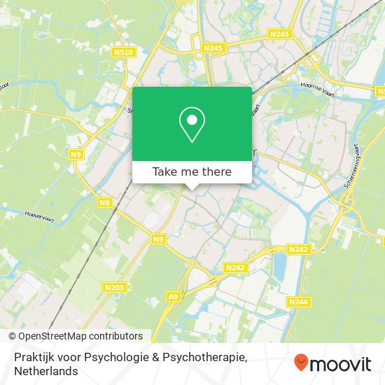 Praktijk voor Psychologie & Psychotherapie, Van Everdingenstraat 44 map