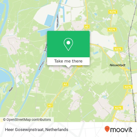 Heer Gosewijnstraat, 6121 XM Born map