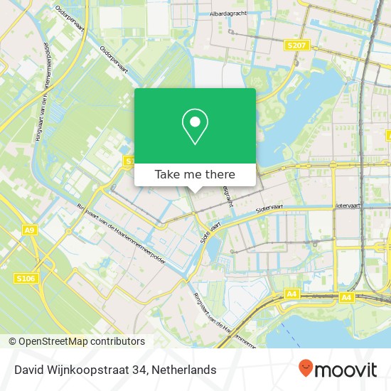 David Wijnkoopstraat 34, 1069 RH Amsterdam Karte