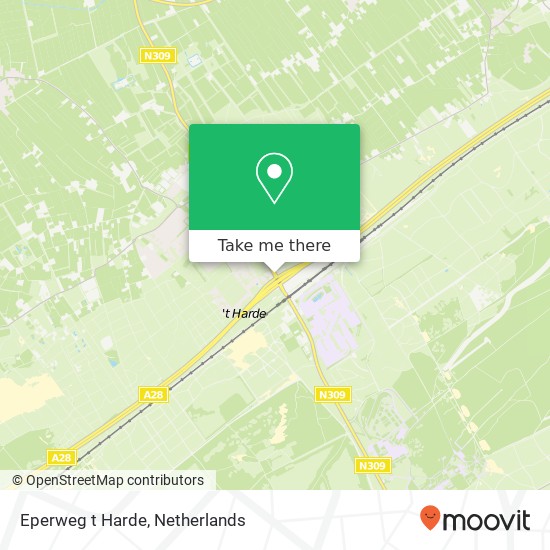 Eperweg t Harde, 8084 HK 't Harde Karte