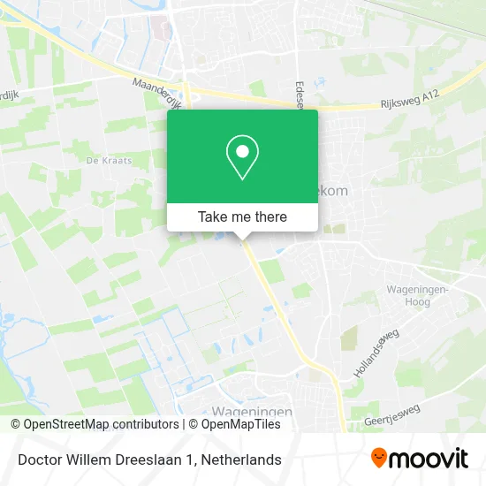 Doctor Willem Dreeslaan 1 map