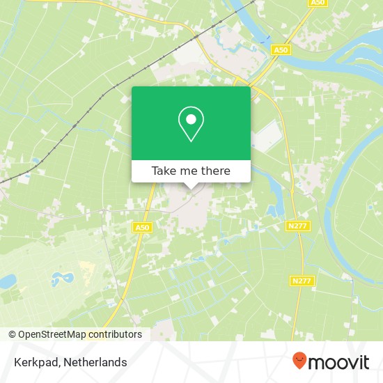 Kerkpad, 5373 AG Herpen map