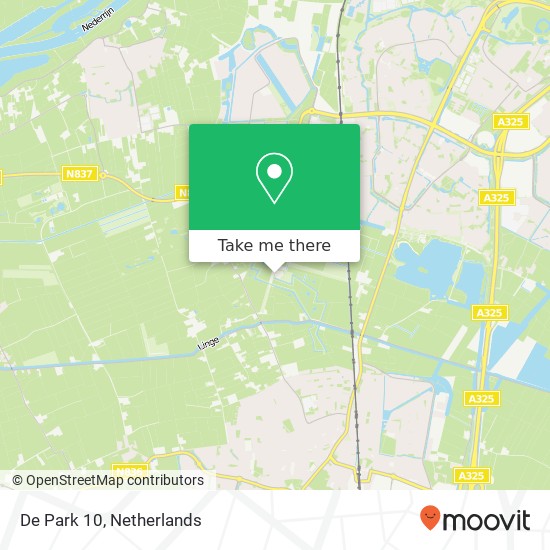 De Park 10 map