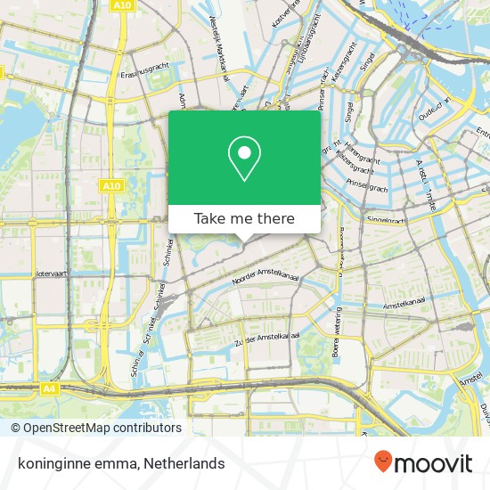 koninginne emma, 1071 Amsterdam map