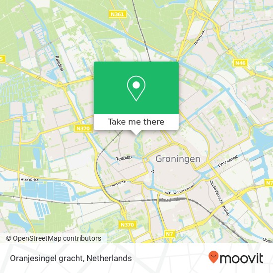 Oranjesingel gracht, 9717 HL Groningen map