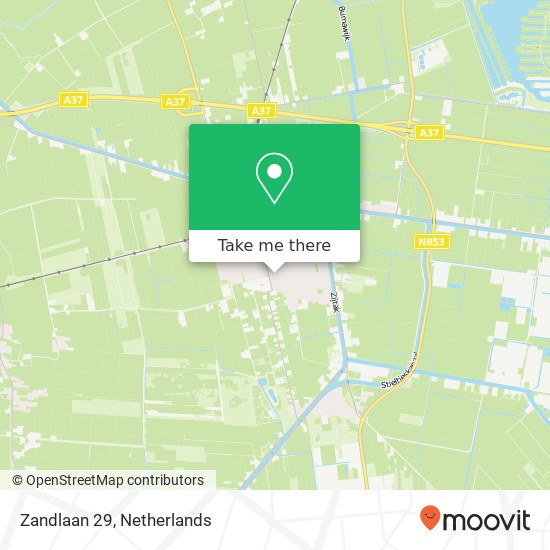Zandlaan 29, 7833 LA Nieuw-Amsterdam Karte
