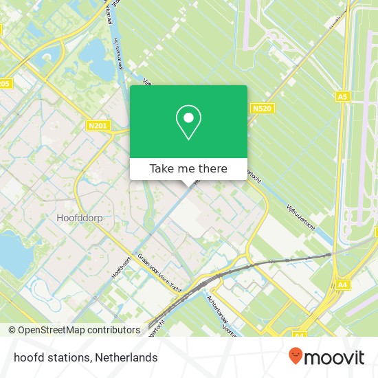 hoofd stations, 2131 XG Hoofddorp map